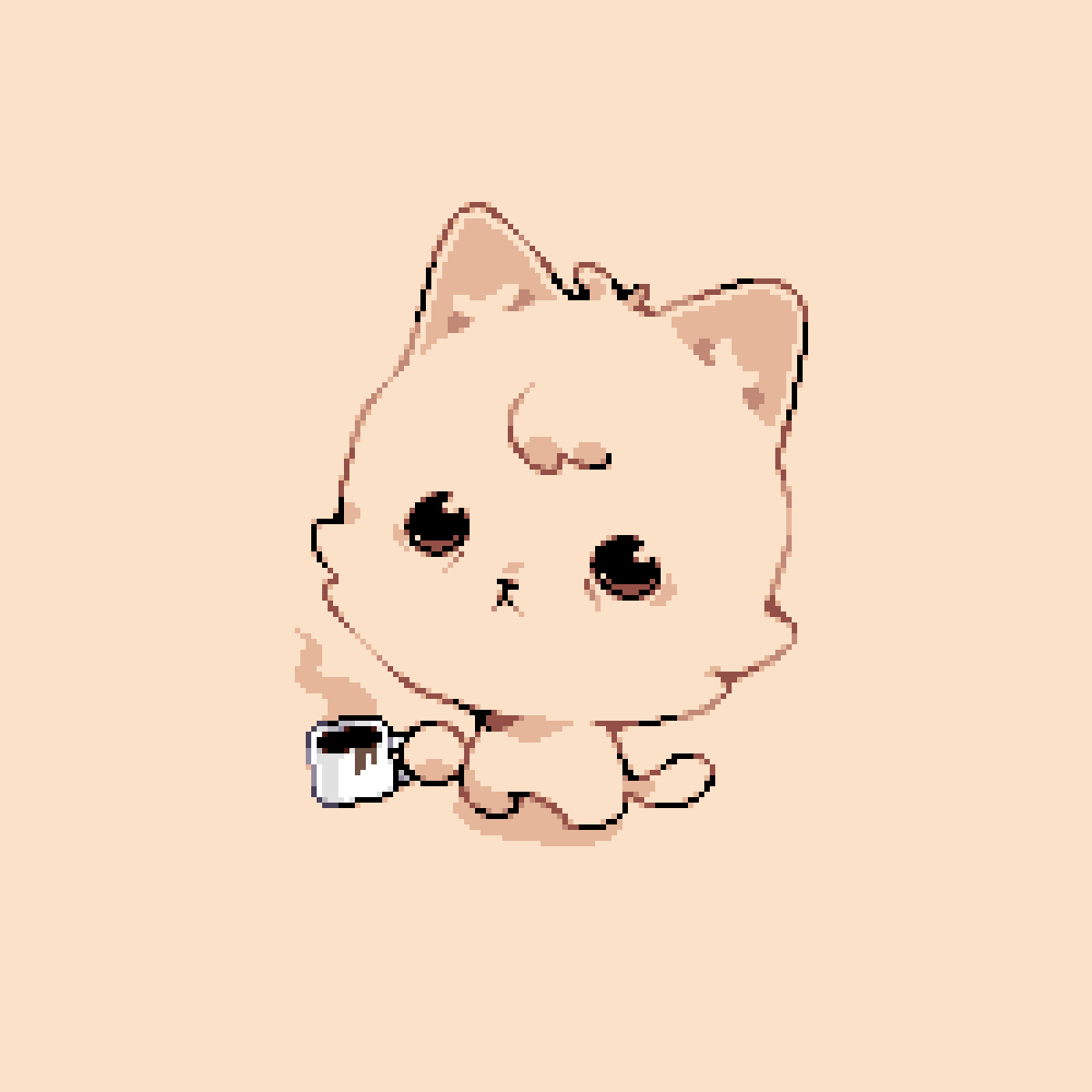 Day 405: smoll cat 🐈☕