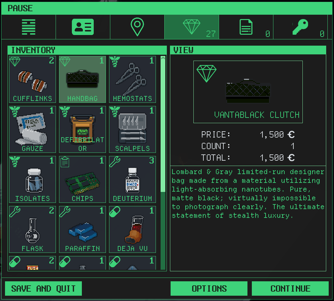 There's now 58 unique types of loot and counting! #gamedev #pixelart #cyberpunk
