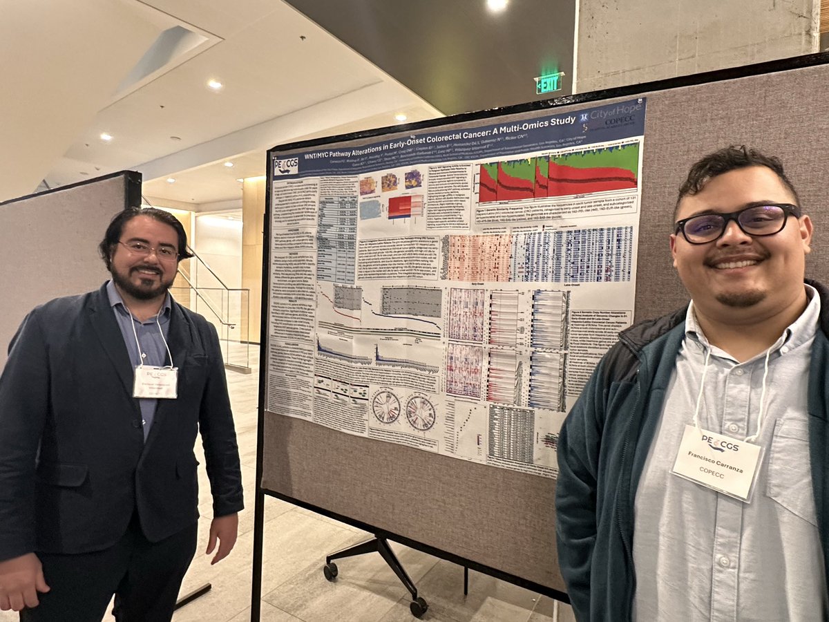 Enrique_VelVi's tweet image. 🚀 Our #ArtificilaIntelligence #SpatialMultiOmics #Microbiome and #SocialDeterminatsofHealth in #ColorectalCancer at #VelazquezVillarrealLab were presented in 4 posters at the #CancerMoonshot @PECGSnetwork Annual Mtg (COPECC + #PECGS), Oct 7–9 in Aurora, CO - @CUCancerCenter