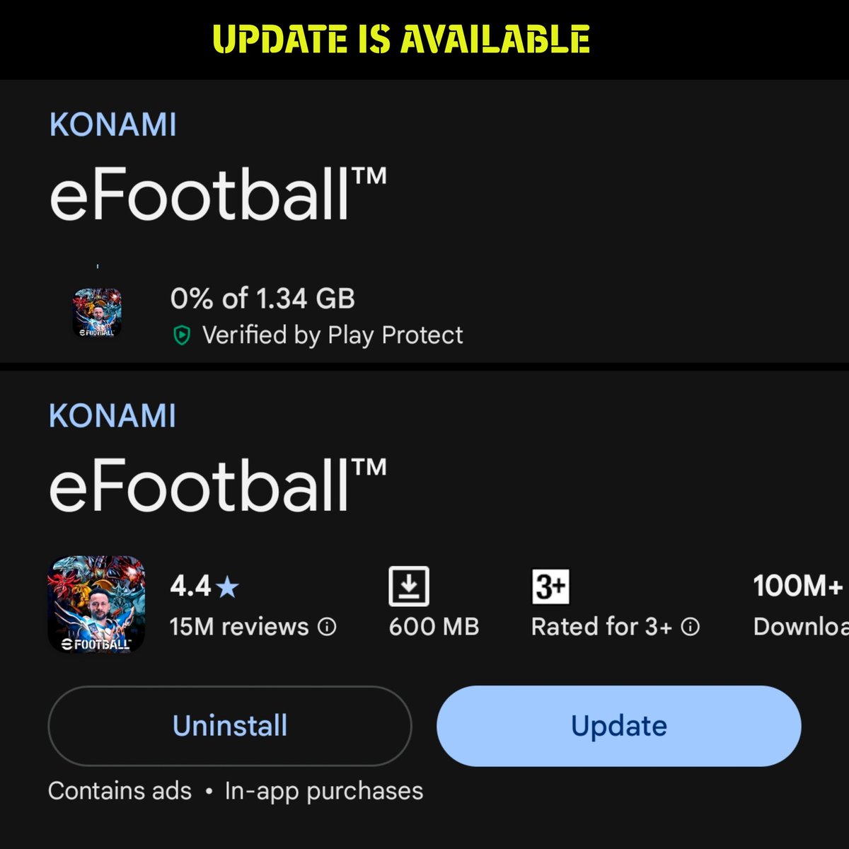 ef_tribe's tweet image. Android update is live — time to hit that ⚽ Update button before your rivals do! 🔥 #eFootball #eFootball2026