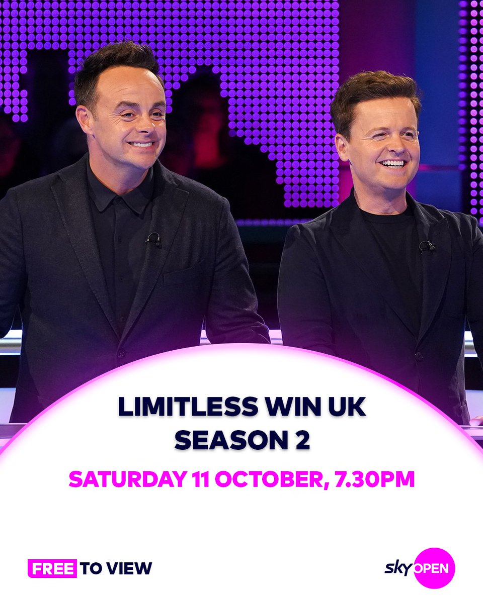 Big risks. Bigger rewards 🤑

Limitless Win UK Season 2 premieres Saturday 11th October on Sky Open
