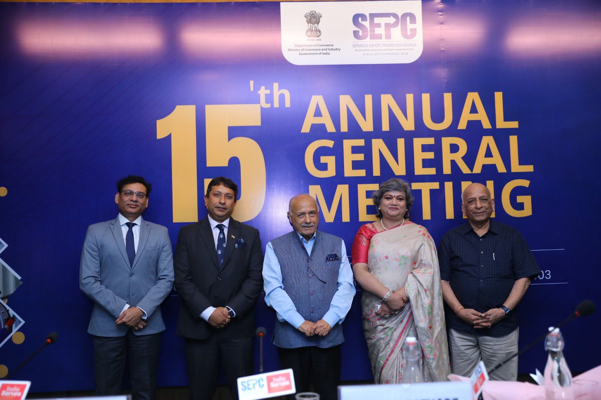 Honoured to take on the role of Chairperson, Service Export Promotion Council (SEPC).

I look forward to contributing to SEPC’s mission of strengthening India’s services sector and advancing our nation’s export potential.

#SEPC #leadership