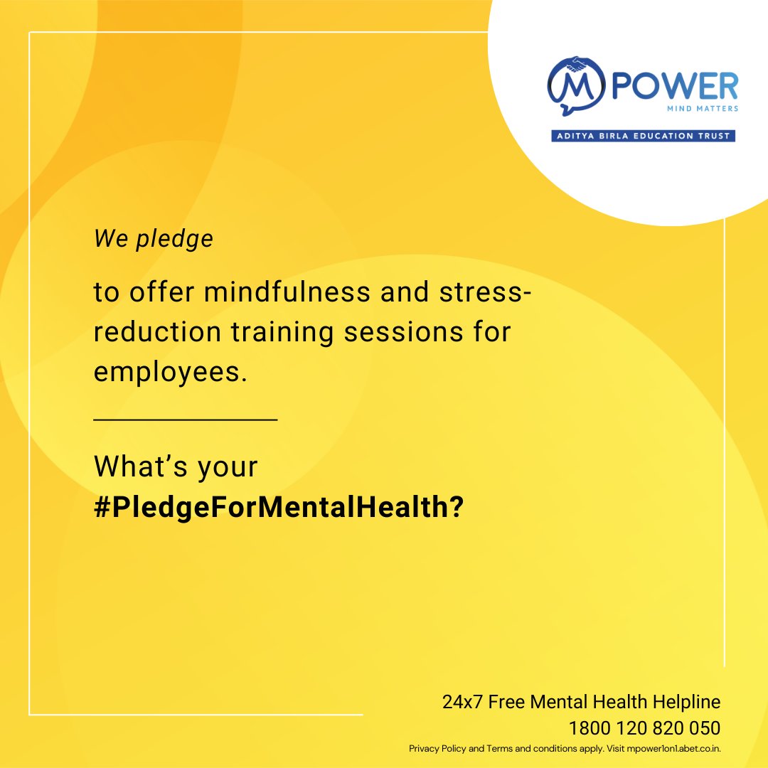 We urge you to do your bit, #PledgeForMentalHealth, and tell us how you would like your organization to care for your mental well-being.

#MentalHealthAwareness #WorldMentalHealthDay