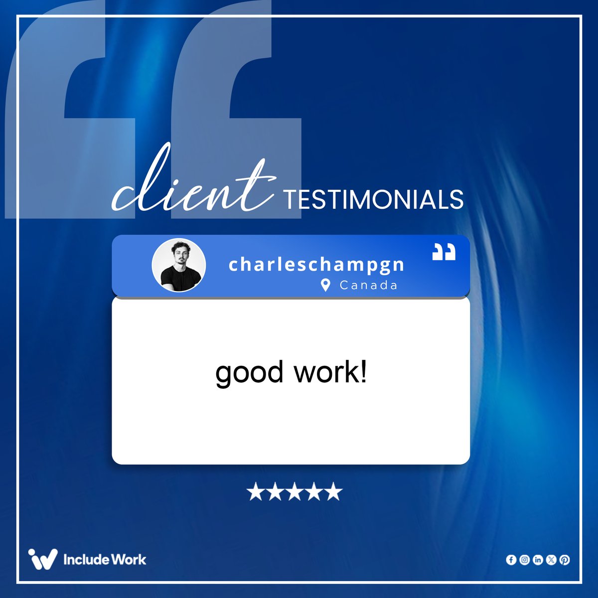 IncludeWork's tweet image. We&apos;re truly grateful for the trust our clients place in us. 💬Their words inspire us to keep delivering personalized, high-quality virtual support every day.  Here’s what one of our amazing clients had to say about working with Include Work.📷 

#ClientFeedback #IncludeWork