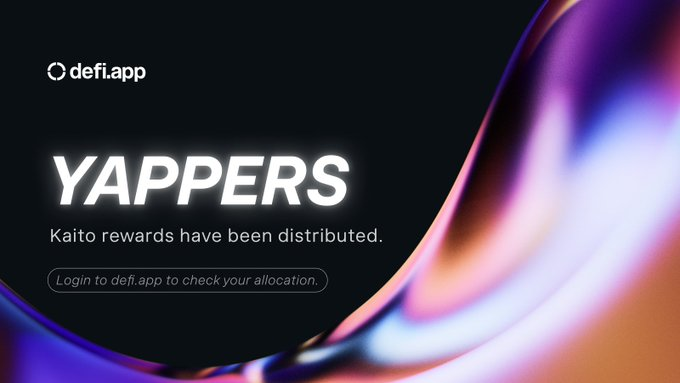 Gamblerr007's tweet photo. Yappers it is happening!
Season 2 allocations from @defiapp x @KaitoAI are finally live -- you can now check what you earned
Claims start this Friday so make sure you are logged in and ready!
👉 https://t.co/6XI896Aj5Q
#DeFi #YapperRewards #Web3 https://t.co/wTuXZSeymm