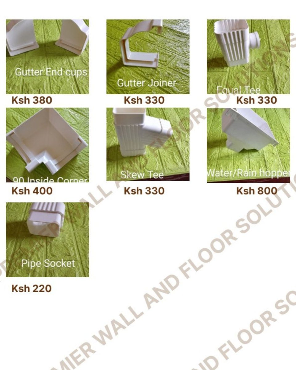 Pwallandfloor's tweet image. Protect your home from water damage with our Gutters and Components. Built for durability, easy installation, and efficient rainwater flow management. Reliable performance in every season.

#GuttersAndComponents #RainwaterSystem #RoofingSolutions #HomeExteriorKenya