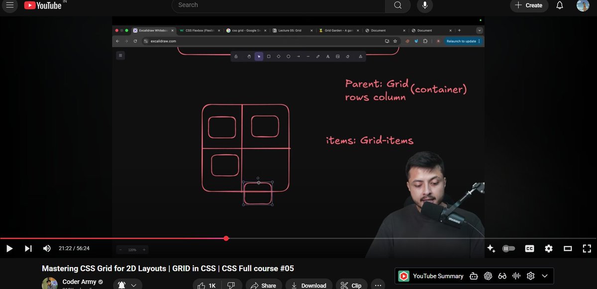neuralnerd01's tweet image. Day 11/100 of #100DaysOfCode 🧱 @rohit_negi9 

Learned CSS Grid today — the 2D layout superpower!
📐 Grid lines, tracks, cells, areas
⚙️ grid-template-rows / columns
⚖️ fr units &amp;amp; gaps
🧩 Manual + auto placement
💻 Built the “Holy Grail” layout (header, sidebar, main, footer)