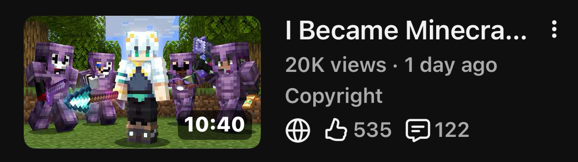 First 20k smp video 🥹