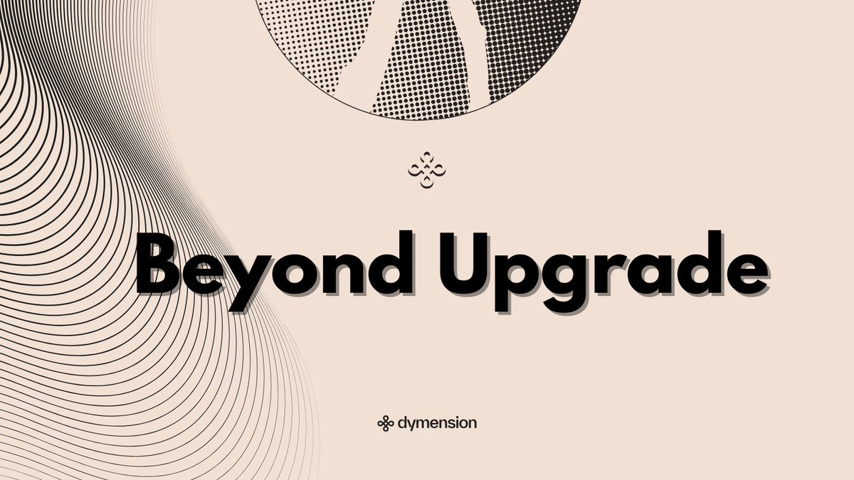 Chiter_inCosmos's tweet image. The Beyond upgrade on @dymension is coming soon. What is good about this and what will it give?

🎯 Going beyond IBC, with a DYM representation deployed on @solana, @ethereum and @base.

🤝 Extending $DYM to more DEXs, more chains, and more traders.

🎯 Not only $DYM goes beyond…