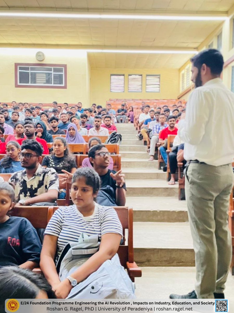ragelrg's tweet image. AI’s future isn’t just code — it’s character.
Proud to share insights on the AI Revolution with the next generation of engineers @universityofperadeniya 🚀
#AIForGood #GenerativeAI #EngineeringEducation