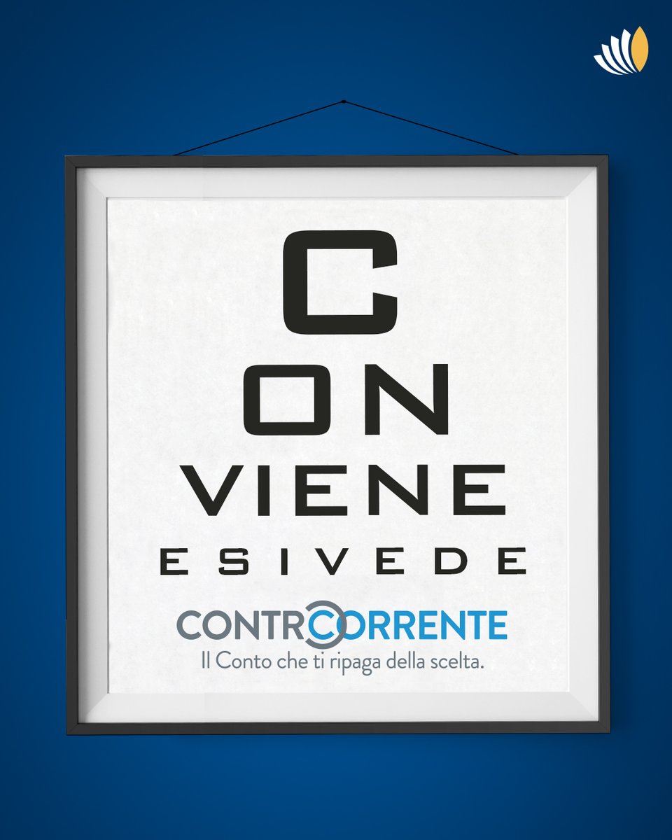 👀Dai un’occhiata ai vantaggi del conto corrente #ControCorrente!

Clicca qui: controcorrente.it/?IDadv=1472
#GiornataMondialeDellaVista #SmartBanking #IBLBanca

(Mes. Pub. Offerta per nuovi clienti che aprono dal 08/07/25 al 31/10/25. Fogli info su controcorrente.it)