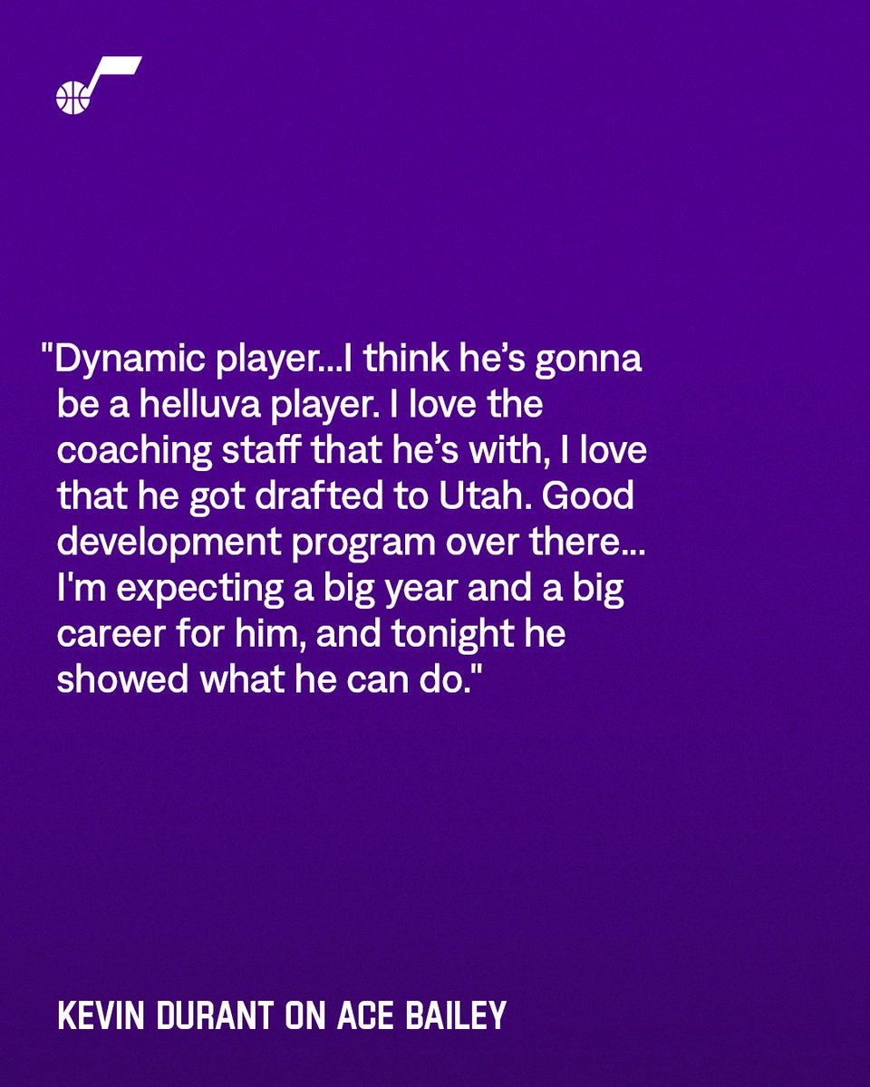utahjazz's tweet image. a memorable preseason debut for @AiriousB 💜
📓| nba.com/jazz/news/ace-…
#TakeNote