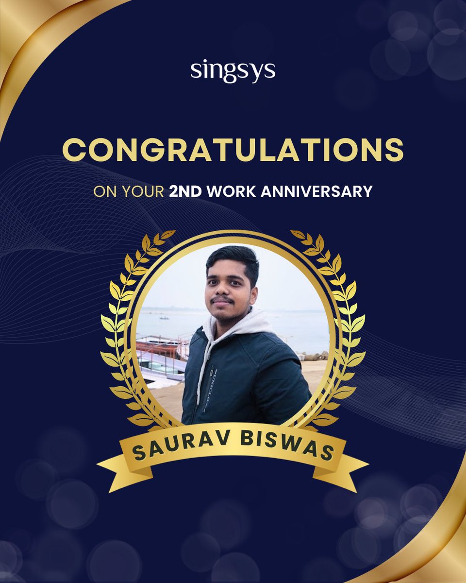 singsyspteltd's tweet image. 𝐖𝐢𝐬𝐡𝐢𝐧𝐠 𝐲𝐨𝐮 𝐚 𝐕𝐞𝐫𝐲 𝐇𝐚𝐩𝐩𝐲 𝐖𝐨𝐫𝐤 𝐀𝐧𝐧𝐢𝐯𝐞𝐫𝐬𝐚𝐫𝐲! 

Your journey with Singsys has been filled with dedication and achievements. Thank you for being essential to our growth—here’s to more milestones ahead!

#2ndWorkAnniversary #Congratulations #Singsys