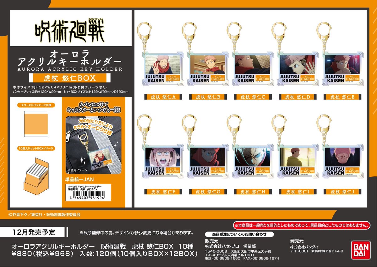 呪術廻戦 グッズセット VITAL BRACELET BE 呪術廻戦 Special set | BANDAI TOYS