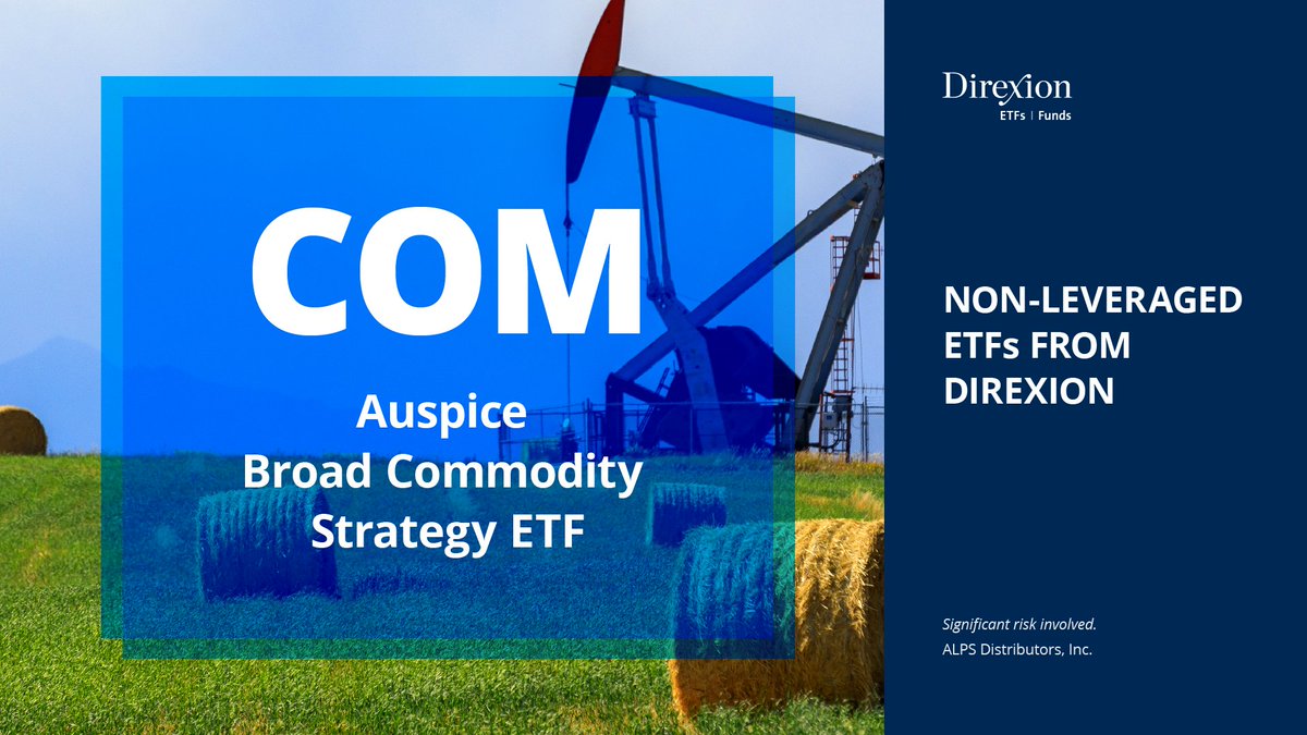 UBSExecFlow's tweet image. Not all commodities move in sync. Corn can pull back while energy trends higher. Direxion&apos;s $COM ETF approach adjusts across 12 sectors to account for these shifts. ow.ly/vkjQ50X7KLM

High risk.