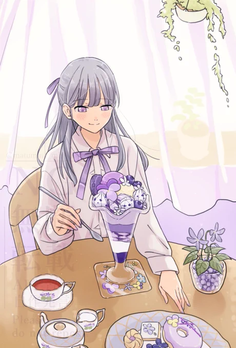 #マカロンの日 マカロンをのせたパフェ