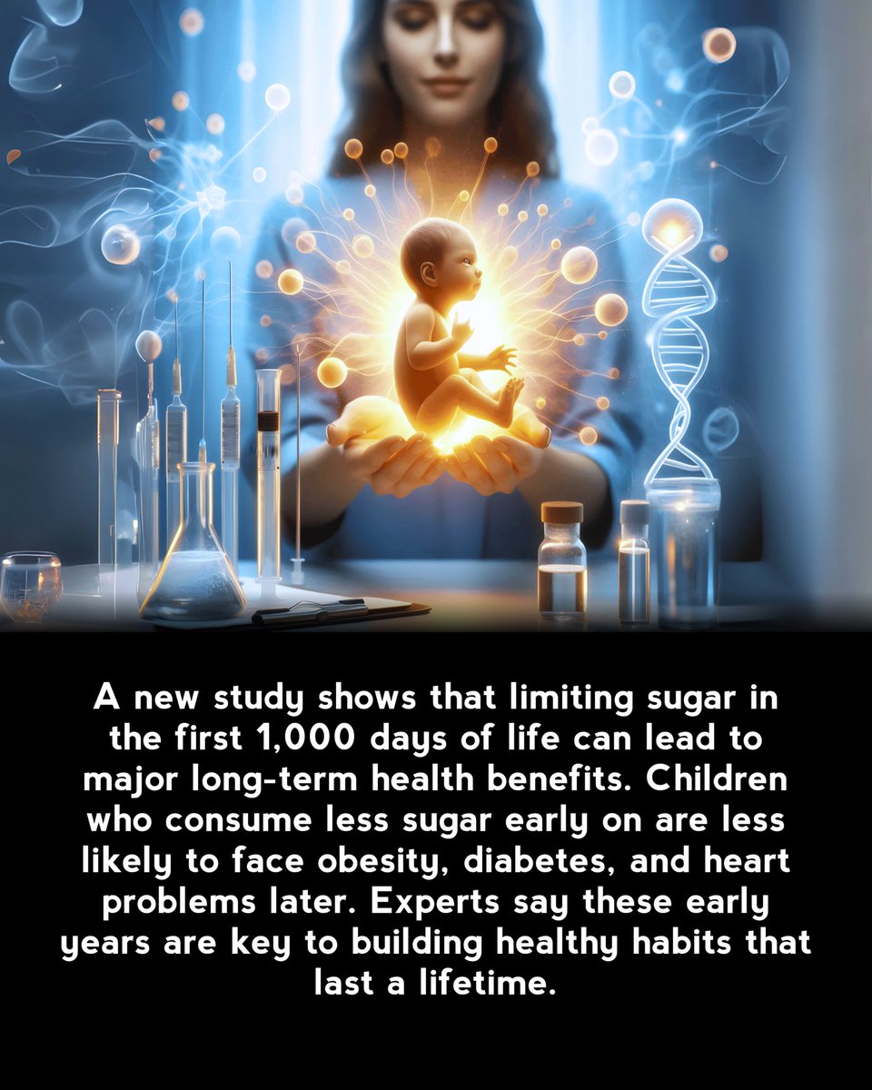 FactsZ___1M's tweet image. Limiting Sugar in the First 1,000 Days Can Transform a Child&apos;s Health for Life

#EarlyHealthMatters #SugarFreeStart #HealthyKids #ParentingTips #ViralFacts #ChildNutrition #WellnessStartsYoung