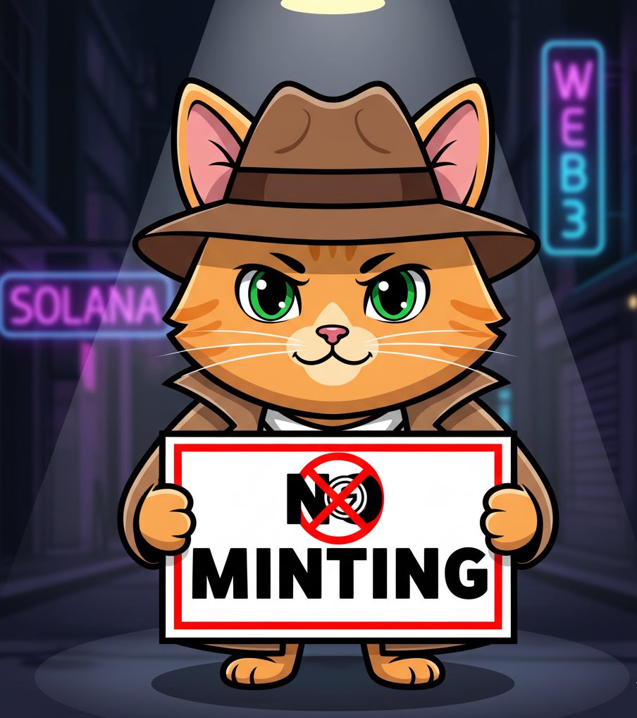 Orencaty's tweet photo. Anti-minting 🛑 
Anti-pay 💸 
Pro-honesty 🧡 

OREN CAT runs on transparency not hype. If you're here, you're early, but not lied to 😹 

#OCAT #SolanaMeme #HonestCrypto https://t.co/DleLFqDsDt