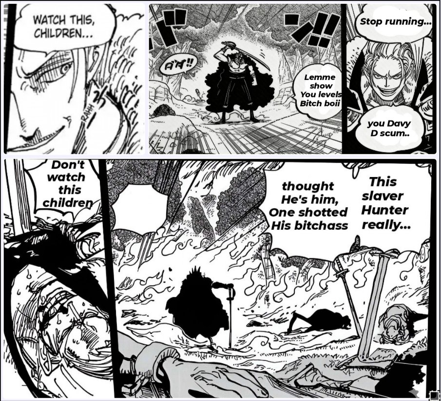 mluffy_op's tweet image. #ONEPIECE1162 

Rocks humbling slave hunter Garling