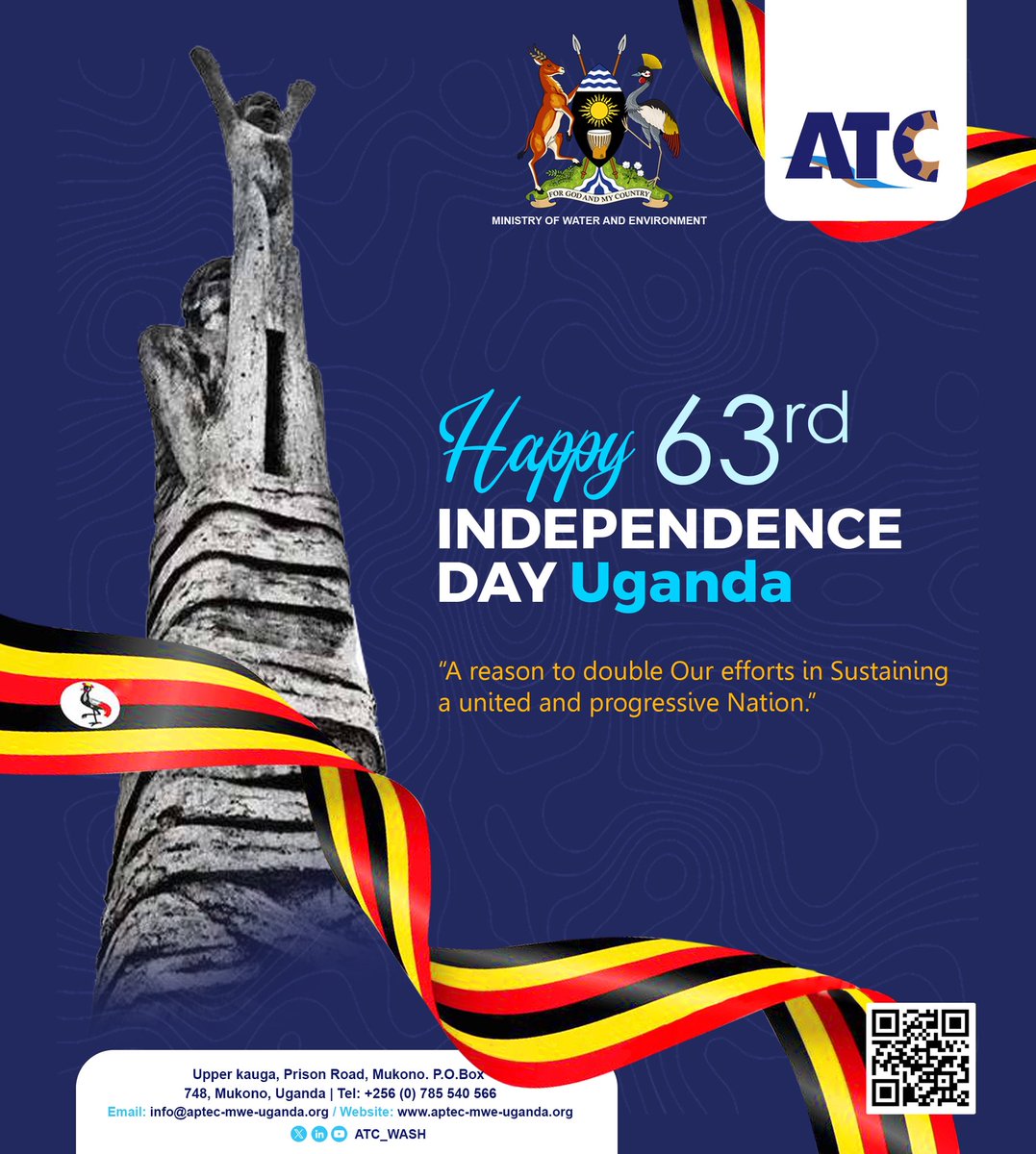 The Appropriate Technology Centre wishes you all a Happy Independence day 🇺🇬