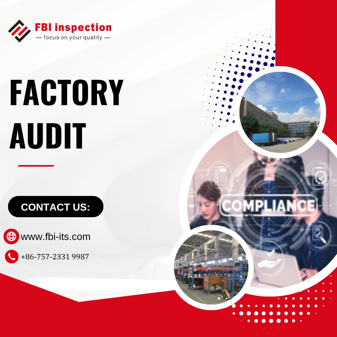 fbiinspection's tweet image. 🏭 Partner with confidence!
FBI Inspection Services conducts thorough Factory Audits to evaluate your supplier’s production capacity, quality systems, and compliance — ensuring your business stays protected.

#FactoryAudit #SupplierVerification #FBIInspection #QualityControl