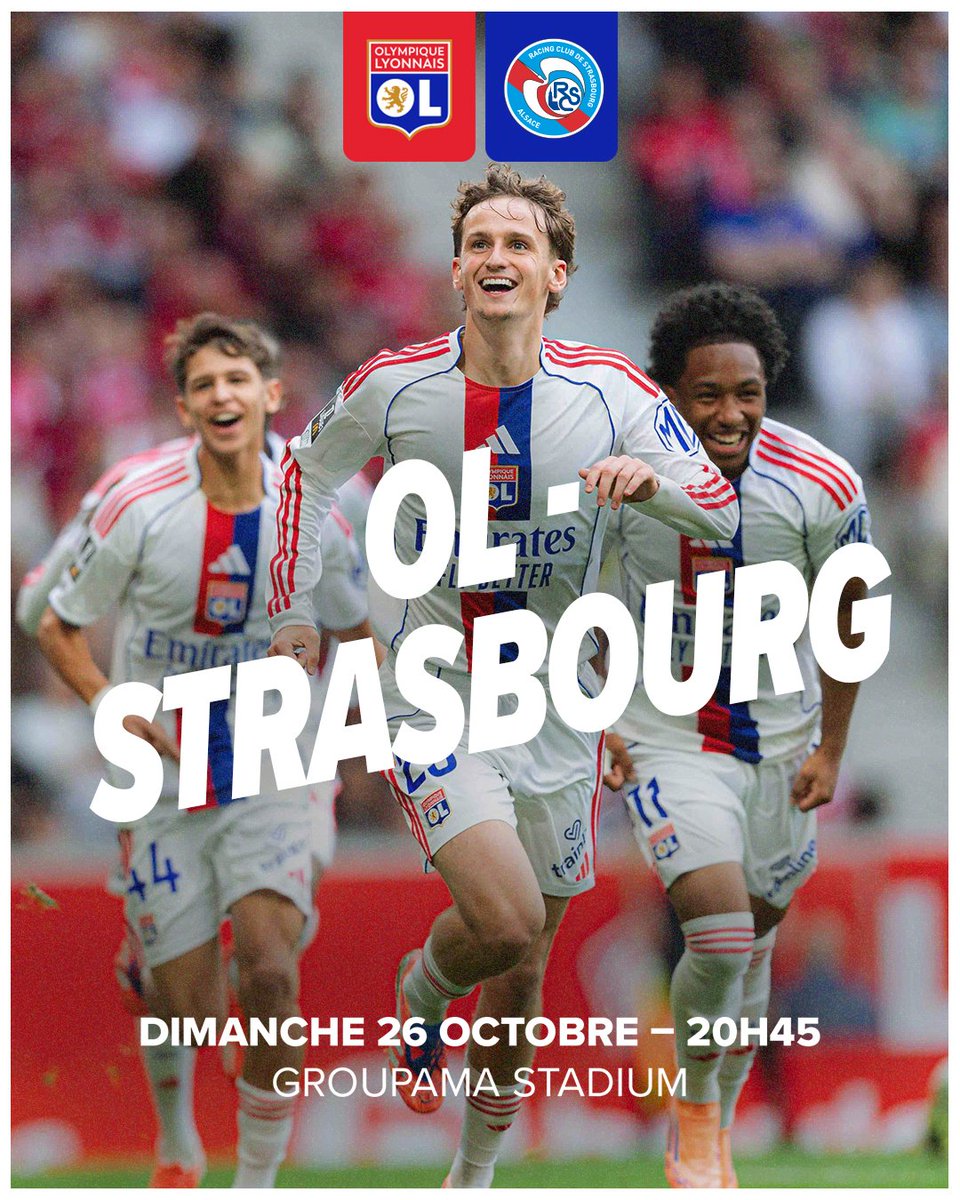 OL's tweet image. ⚽ #OLRCSA, c’est dimanche 26 octobre à 20h45 au Groupama Stadium ! 🎉

👧🧒 Profitez de tarifs enfants valables dans tout le stade à partir de 8 €

⏰Et ne manquez pas nos tarifs early dans les meilleurs blocs du stade !

🎟️ billetterie.ol.fr/fr/catalogue/m…