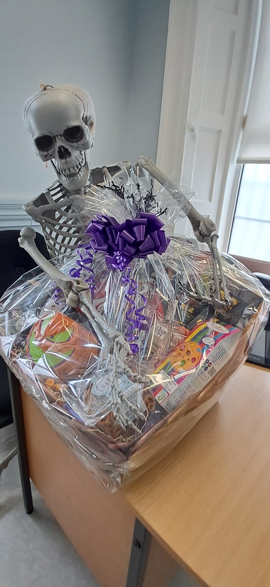 Its nearly Halloween already, Scary isn't it. That means the St Colmcille’s (Kells) Credit Union Halloween Hamper draw is here. Bones is looking after it for us until the draw is made on October 23rd. It is a free draw so when you are in the office be sure to pick up your ticket!