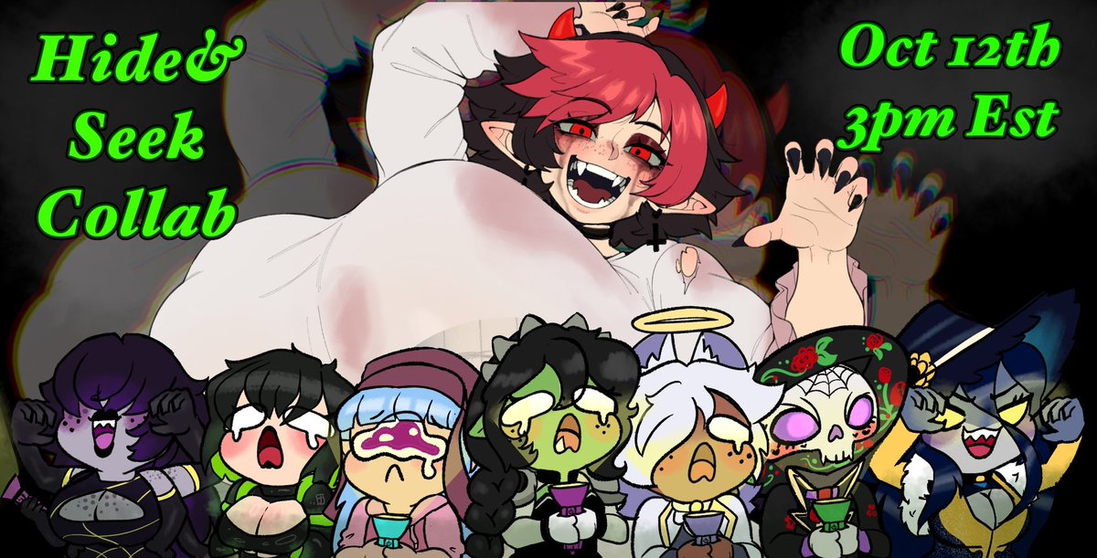 🥰BiggestMommas🌸EnVtuber (2.0 Prog Time) (@bigmommasvt) on Twitter photo VRC Hide And Seek wit da fam <a href="/GazAcantha/">🔞🕷️ Gaz Acantha 🕸️THE Kaiju Mom</a> <a href="/Hihsasuke/">Hihsasuke</a> <a href="/Alfoniel1/">Awfy 💞🇩🇴</a> <a href="/Dotolie3D/">🔞Dotolie ||No Coms|| @dotolie.bsky.social</a> <a href="/AngelCatze/">AngelCatze😇</a> <a href="/AmarathX_Stream/">AmarathX🌹💀🍷Charro Skeleton</a> and <a href="/D3Damage/">D3 Damage</a> ❤️ this Sunday ❤️
Hope to see you there 🎃✨ VRC Hide And Seek wit da fam <a href="/GazAcantha/">🔞🕷️ Gaz Acantha 🕸️THE Kaiju Mom</a> <a href="/Hihsasuke/">Hihsasuke</a> <a href="/Alfoniel1/">Awfy 💞🇩🇴</a> <a href="/Dotolie3D/">🔞Dotolie ||No Coms|| @dotolie.bsky.social</a> <a href="/AngelCatze/">AngelCatze😇</a> <a href="/AmarathX_Stream/">AmarathX🌹💀🍷Charro Skeleton</a> and <a href="/D3Damage/">D3 Damage</a> ❤️ this Sunday ❤️
Hope to see you there 🎃✨