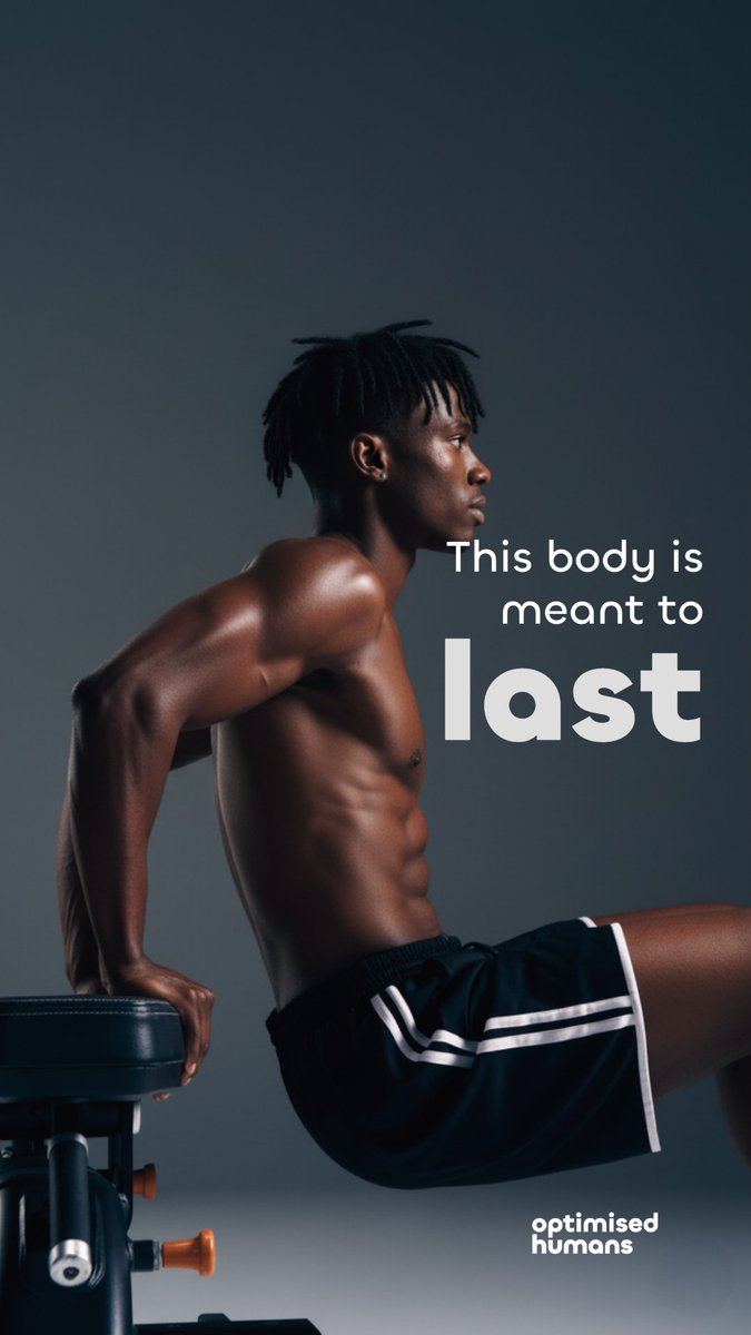 You don’t need to train like a pro athlete. You just need to train like a man who wants to be strong, capable, and pain-free for the next 40 years.

---
#OptimisedHumans: The ones who strive to be #BetterEveryDay.

#oh4Men #Men #Fitness #BuiltToLast