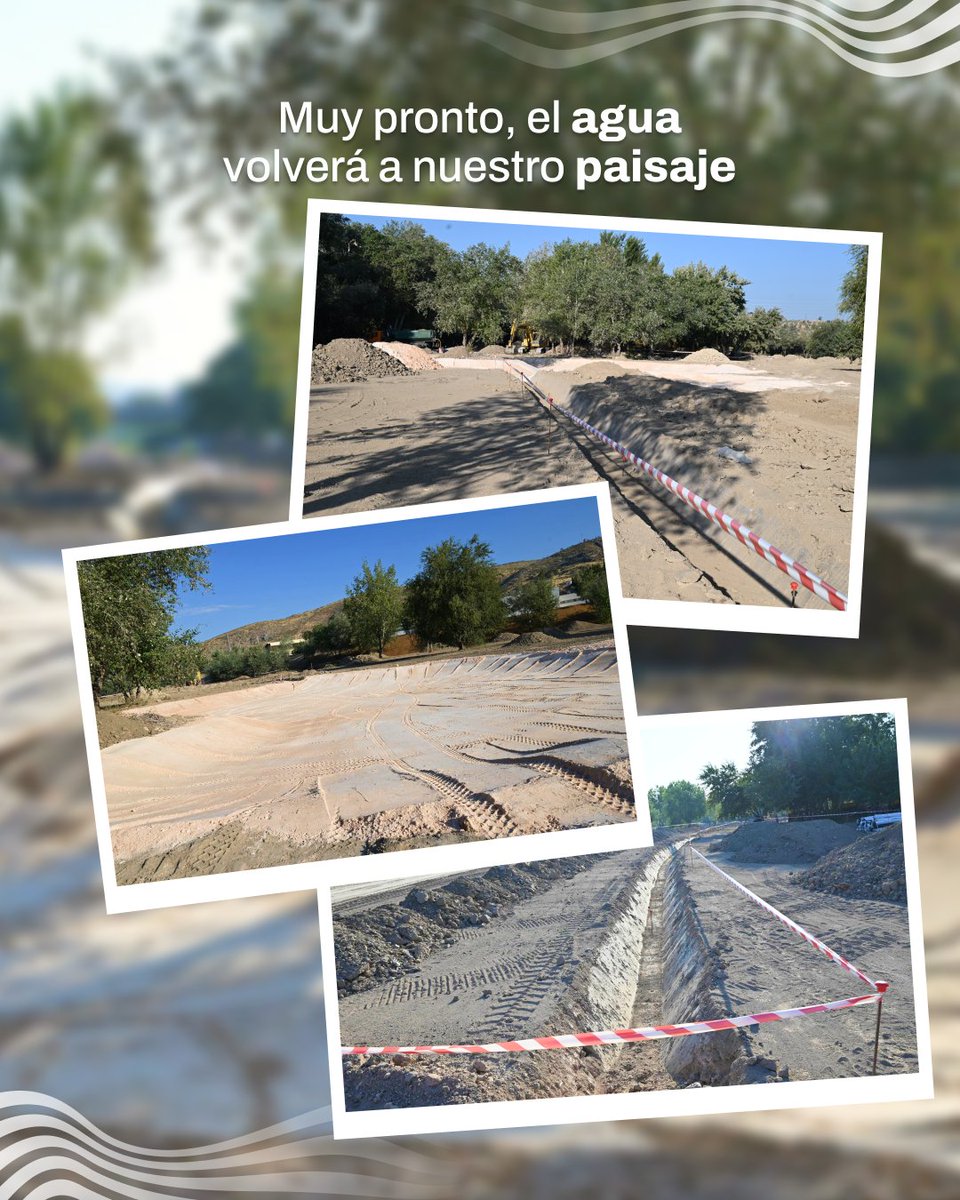 paseodelgenil's tweet photo. ¡Buenas noticias, lojeños y lojeñas! 👷‍♀️📷 

Estamos retirando la mota y creando pequeñas lagunas que ayudarán a aprovechar mejor el agua y a que la zona recupere su vida natural 📷

@FBiodiversidad  #ProyectosPRTR
@P_Recuperacion 
#Obras #NextGenerationEU https://t.co/6RSlo4L35d