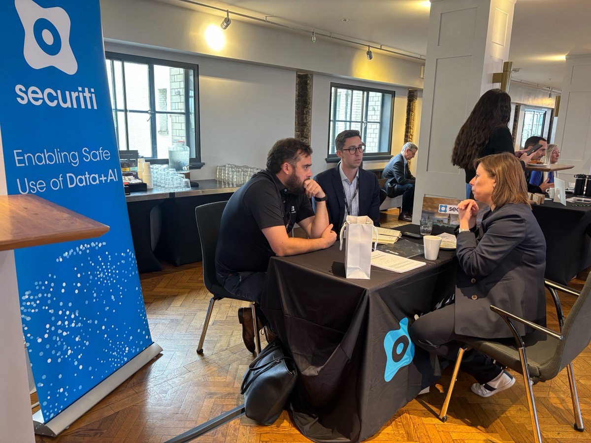 SecuritiAI's tweet image. Thanks to everyone who joined us at CISOXUK London! 🙌 As proud sponsors, we explored how Securiti’s DataAI Command Center enable responsible innovation through unified data intelligence and controls.
Book a demo: buff.ly/ik6P6yM
#DSPM #DataSecurity #AISecurity