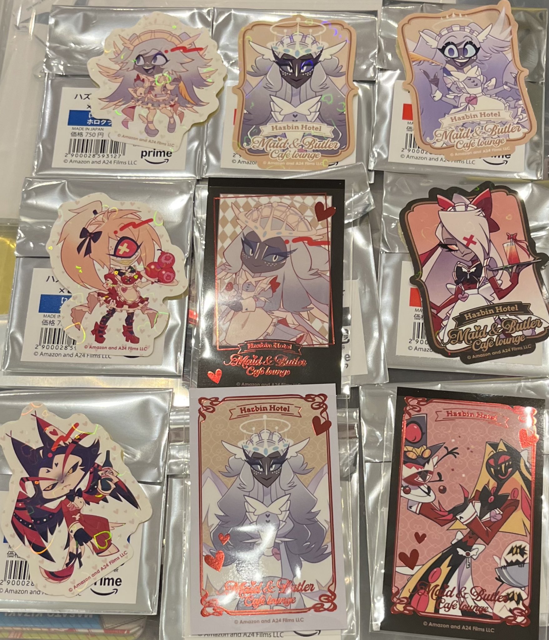 ハズビンホテル アニメイトカフェ 箔押しカード アラスター 送料込