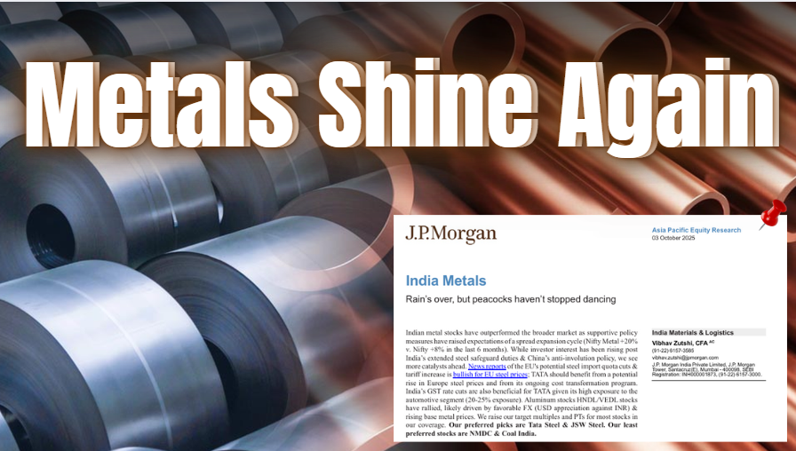 raghavwadhwa's tweet image. ⚡️ India Metals: A Sector in its own Bull Run

⚡️ Why J.P. Morgan is bullish on India’s metals sector

Decoding J.P. Morgan’s Report .....🧵👇