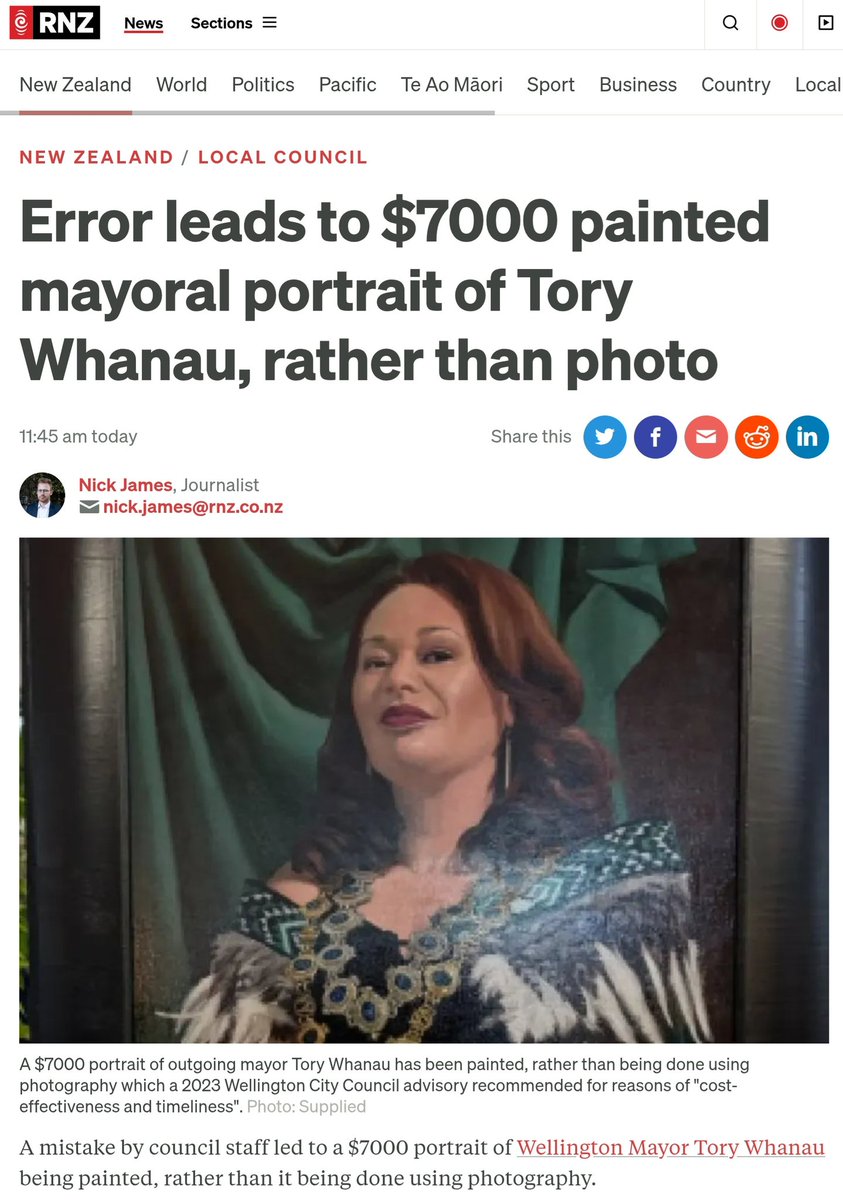 🟩 Please,  there is always time for one last Green Grift 
Wellingtons <a href="/NZGreens/">Green Party NZ</a> ball of misery and disfunctional Mayor Tory Whanau performs one last grift costing ratepayers $7,000 colonial dollars.
<a href="/SeanPlunket/">Sean Plunket</a> plunket breaks down the suboptimal situation. 
<a href="/WgtnCC/">Wellington City Council</a> <a href="/BetterWgtn/">Better Wellington</a>