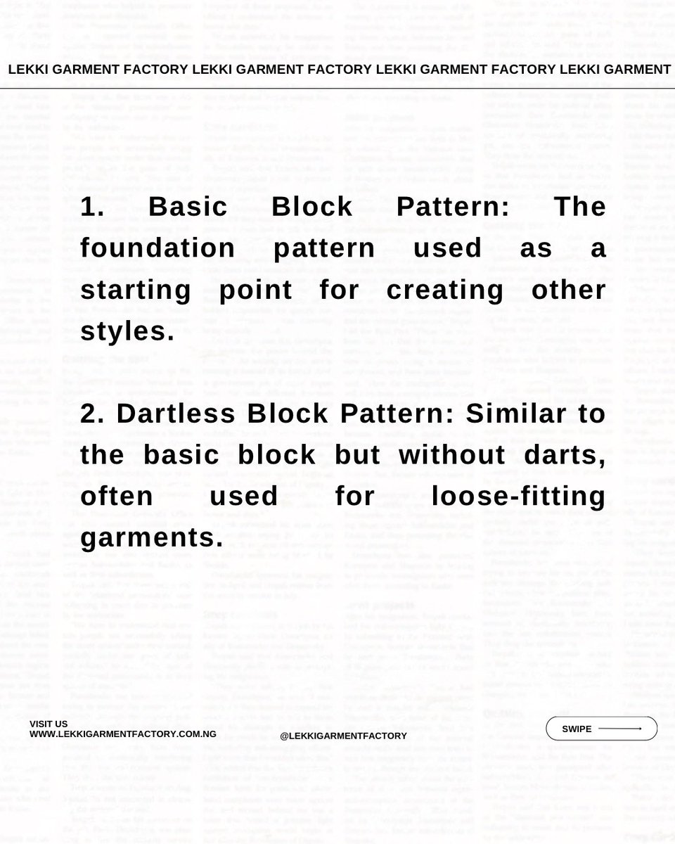lekkigarment's tweet image. When you unlock the secrets of pattern making, precision meets creativity. Watch us make magic unfold for you in every stitch. ✂️✨
#PatternPerfection #FashionCraftsmanship
#PatternCrafting #SewistPatterns #PatternDesignInspo #StitchingPatterns #CreateWithPatterns