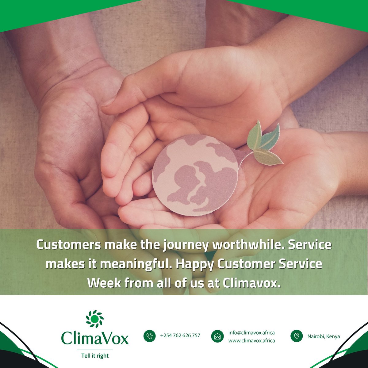 This week it's all about celebrating you our clients.

Thank you for believing in us. We appreciate you.

Happy Customer Service Week. #CustomerServiceWeek2025