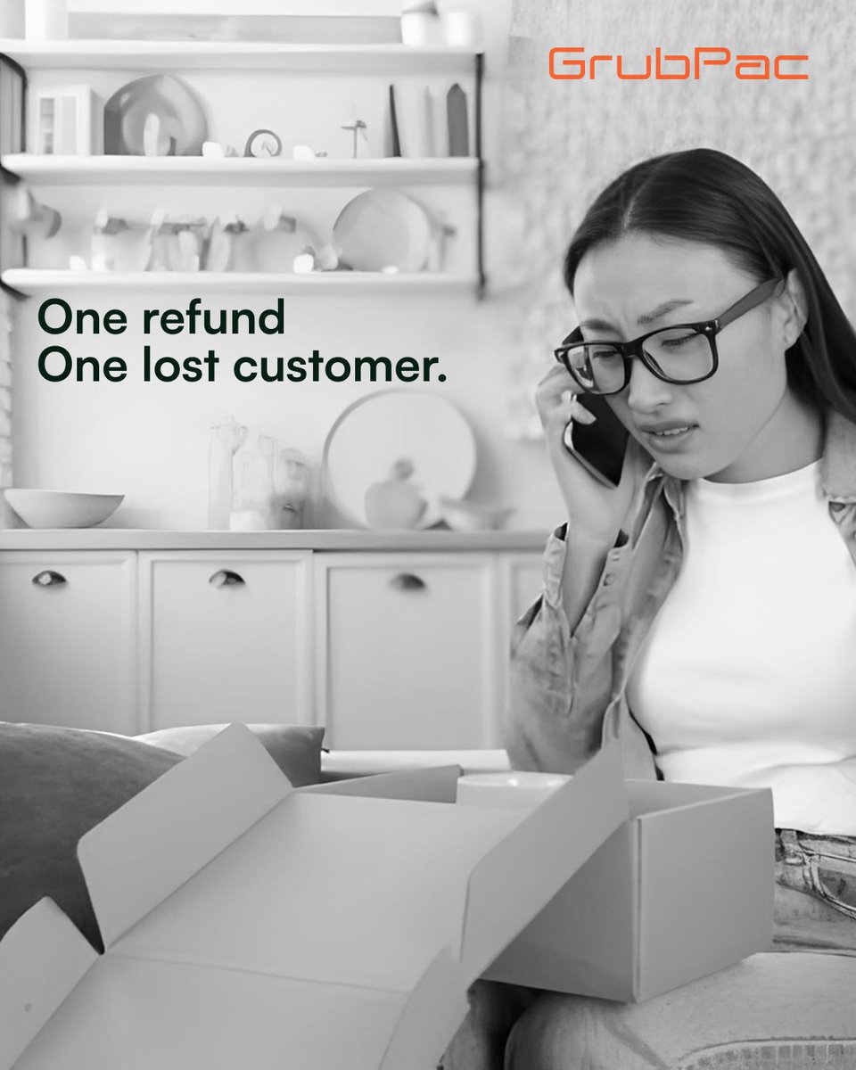 grubpac's tweet image. If every refund is a message, what is yours trying to tell you?
Maybe it’s time to rethink how your food travels.
Let’s talk at marketing@grubpac.com
#FoodDelivery #SmartPackaging #LastMile #CustomerTrust #GrubPac