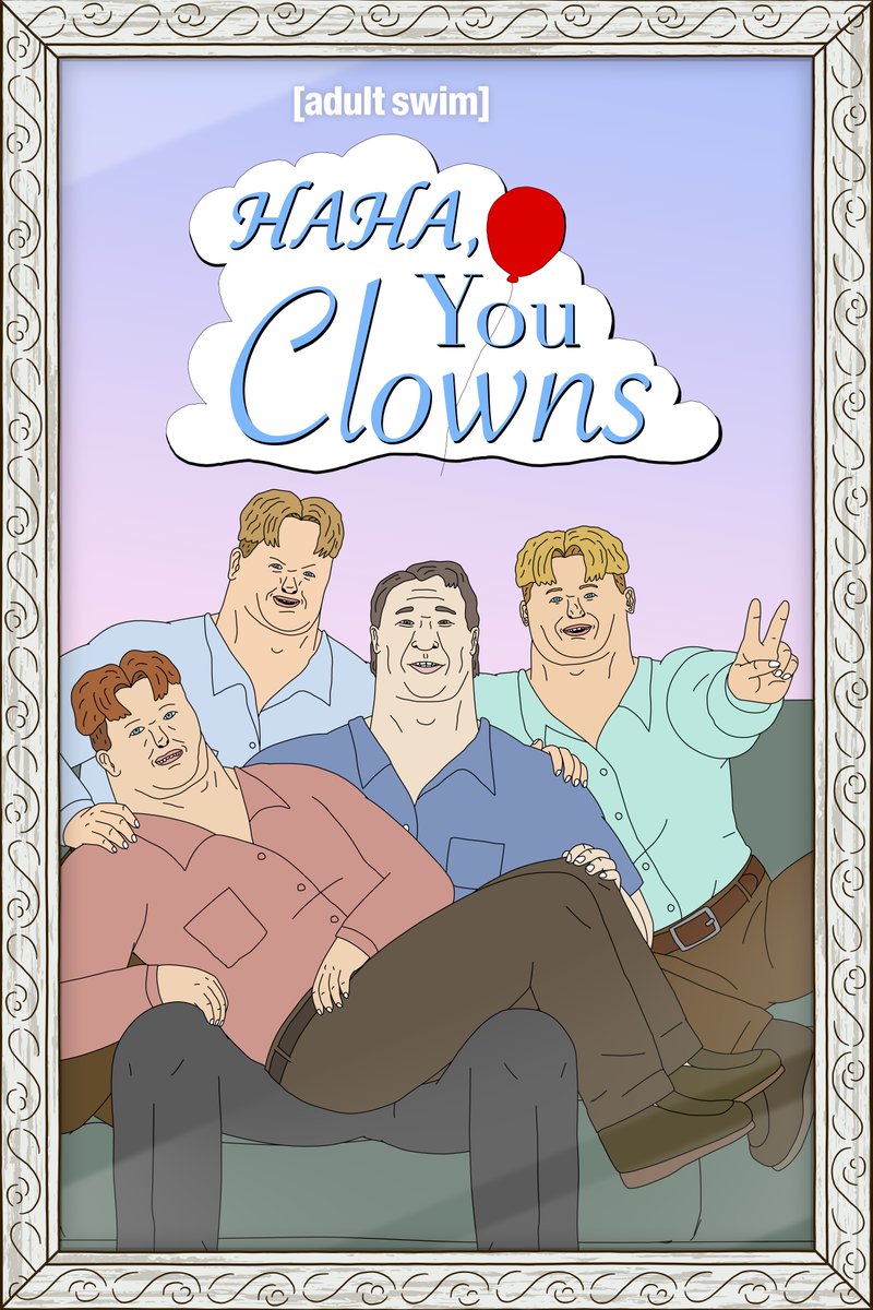 Chez les Campbell, on pleure un peu, on rit beaucoup, et on s’aime fort. Prépare-toi à craquer.

Haha, You Clowns, la nouvelle série de Joe Cappa, arrive le lundi 20 octobre via [adult swim].

#adultswim #adultswimeurope #hahayouclowns #animation #famille