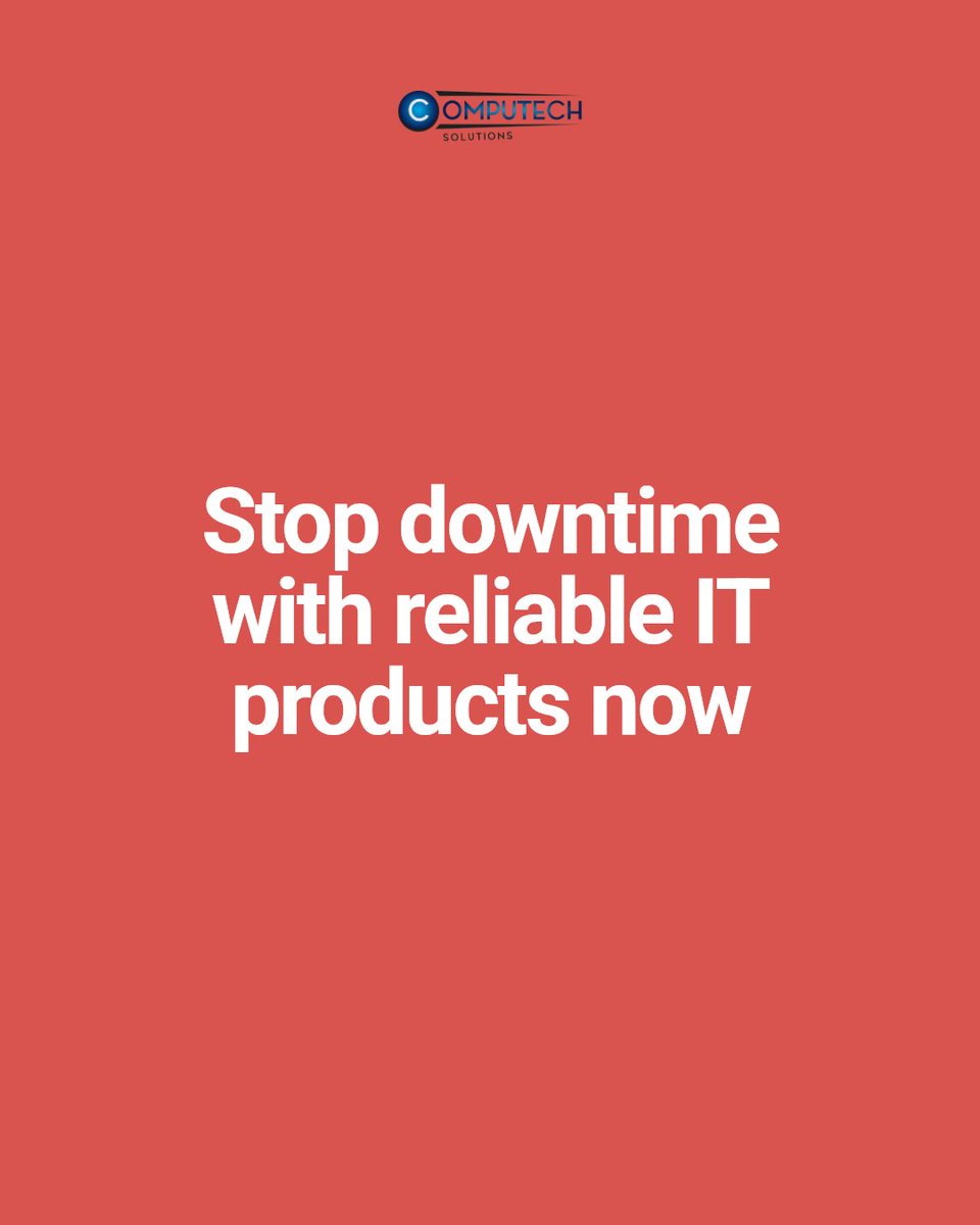 Computech_PTA's tweet image. Keep your business running with the right IT products. Our range includes desktops, laptops, and solar backups. Reliable parts, flexible payments, and nationwide delivery keep you powered. Secure your IT setup now to avoid downtime.