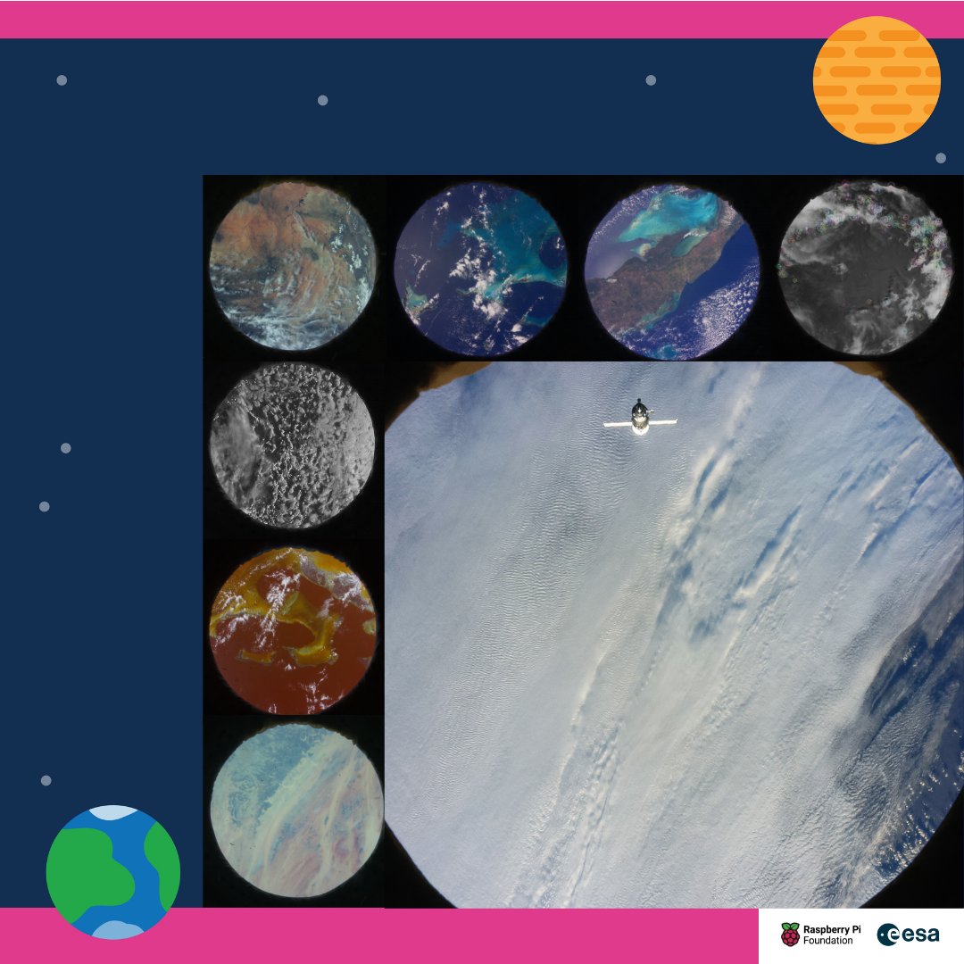 Astro_Pi's tweet image. It’s #WorldSpaceWeek, the perfect time to take part in the European Astro Pi Challenge 🌌🚀

Check out these awesome images captured by the Astro Pi computers’ camera on board the ISS. 

Don&apos;t miss your chance to solve a real scientific problem in space 👉 astro-pi.org/mission-space-…