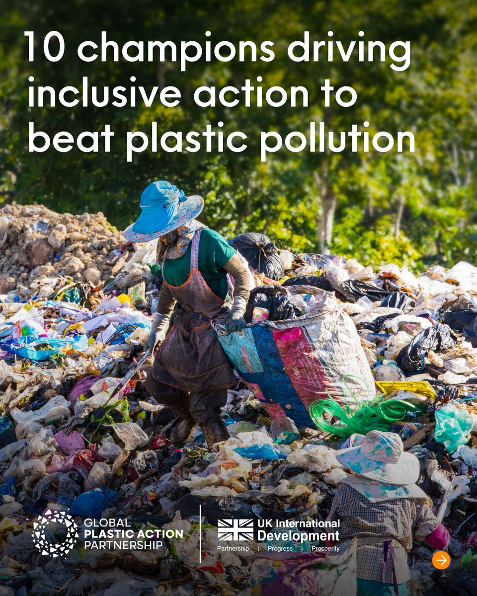 ukinphilippines's tweet image. With support from GOVUK &amp;amp; DefraGovUK, #GPAP names PH’s Advocates for Development Management and Sustainability a champion of Inclusive Plastic Action at wef. Together for fair, inclusive solutions to plastic pollution. 🔗 globalplasticaction.org/inclusiveaction