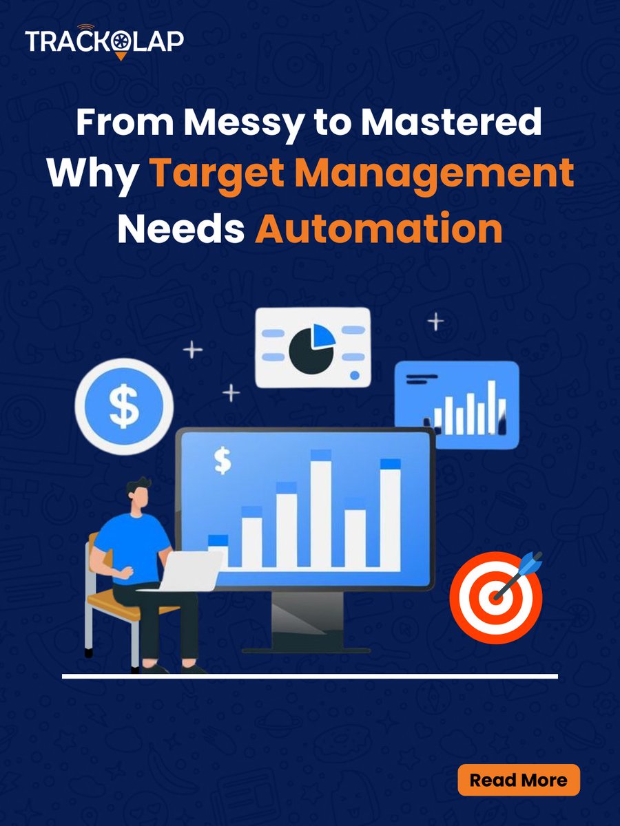 trackolap's tweet photo. Struggling to keep your teamโs targets on track? Itโs time to move from messy spreadsheets to seamless automation!
Discover how automated target management can boost performance and accuracy.
๐ Read more: https://t.co/aO7PIWvFdl
#Automation #TargetManagement #BusinessGrowth #SalesAutomation #Goal #TrackOlap #Productivity #Technology