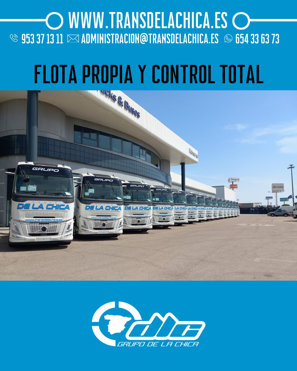 Contamos con flota propia y control directo en cada transporte. Calidad y trazabilidad en todo momento. 🚛

#GrupoDeLaChica #FlotaPropia