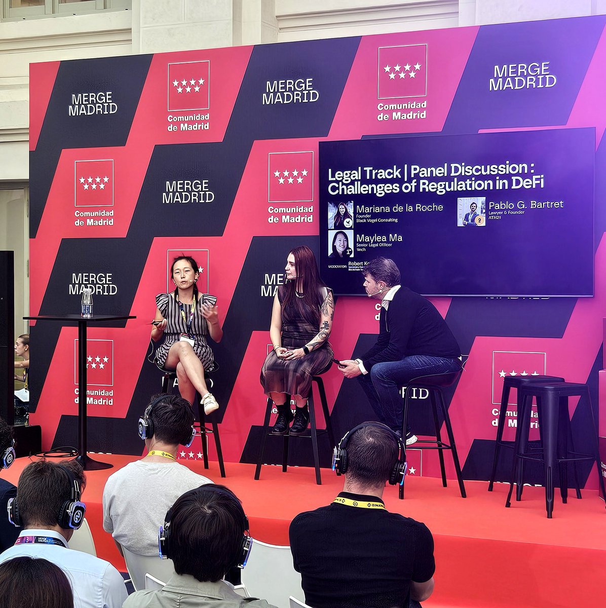 Day 1 at <a href="/mmerge_io/">MERGE Madrid</a> kicked off strong.

<a href="/mcortxSM/">mcortx</a> presented BOOST, the infrastructure platform enabling banks to offer regulated crypto and digital asset services within their existing systems.

Day 2 talks shift focus to regulations and compliance.

📷 #1 &amp; 2: <a href="/mmerge_io/">MERGE Madrid</a>