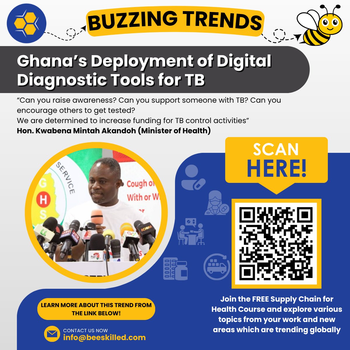 In March 2025, the Ghana Ministry of Health marked World TB Day by highlighting the nationwide rollout of GeneXpert molecular testing machines and digital X-ray units across more than 100 district hospitals. 

Check out this case study: rhsupplies.org/uploads/tx_rhs… 

#Ghana