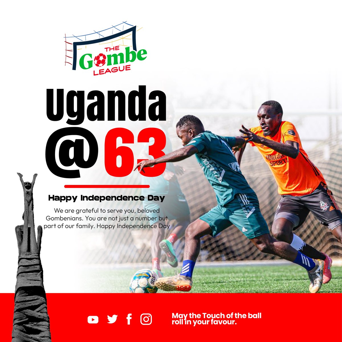 Happy Independence Day. #ForGodAndMyCountry 
#BalandizaKibaze <a href="/followgombess/">Gombe secondary school</a> <a href="/Gombe_23/">❝𝐓𝐢𝐭𝐚𝐧 𝐋𝐞𝐠𝐞𝐧𝐝𝐬❞</a> <a href="/GElites2012/">Gombe Elites 2012</a> <a href="/tyoy2014/">FC TYOY14</a> <a href="/nago_fc/">NAGO FC</a> <a href="/invincbles24/">Invincbles24</a> <a href="/sclubtwaake22/">SC Twaake 2022</a> <a href="/Lusooto17/">Lusooto T17 Official</a> <a href="/ChaosSc19/">Chaos Sc</a>