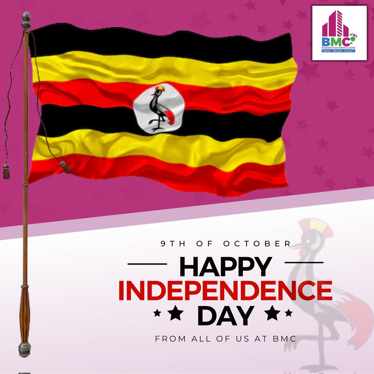 Happy 63rd Independence

Today, we celebrate our nation's unity, economic growth, and development. May this special day inspire continued progress, prosperity, and peace for all Ugandans!