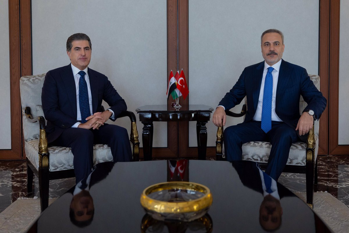Bakanımız <a href="/HakanFidan/">Hakan Fidan</a>, IKB Başkanı Neçirvan Barzani ile Ankara’da görüştü.