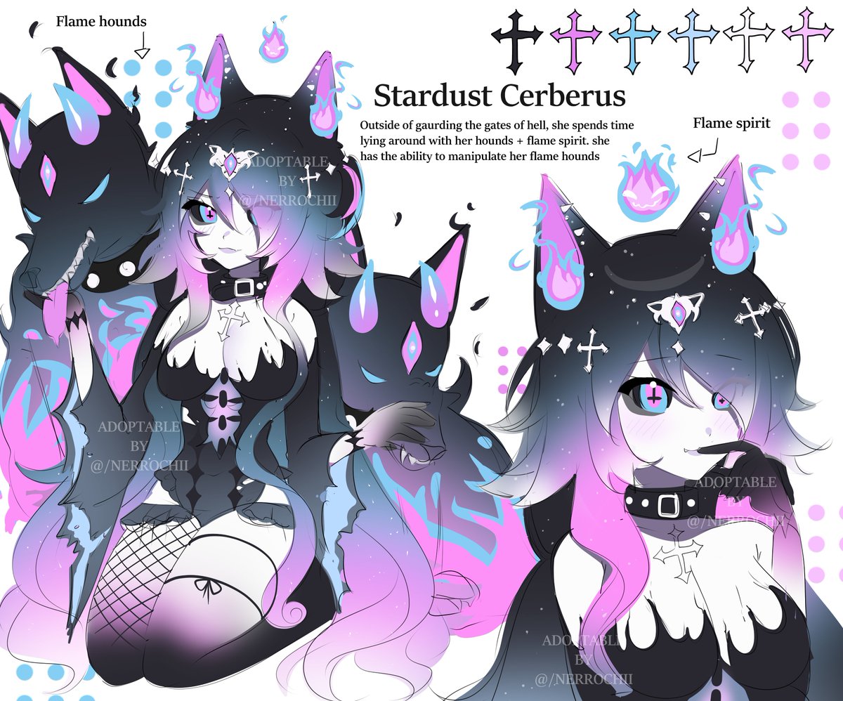 Stardust Cerberus 💜🐶 $115 USD (negotiable) 

    - (+$50 to render)   
    - comes w bust sketch + mascot 
    - changes can be requested 
    - commercial rights included

likes + rts appreciated 𐔌՞. .՞𐦯 !! ppal and kofi!