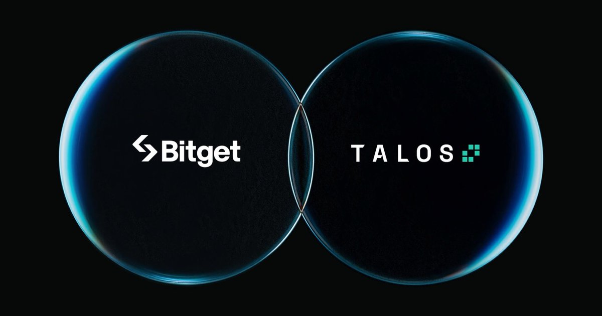 Bitget and Talos Partnership Visual